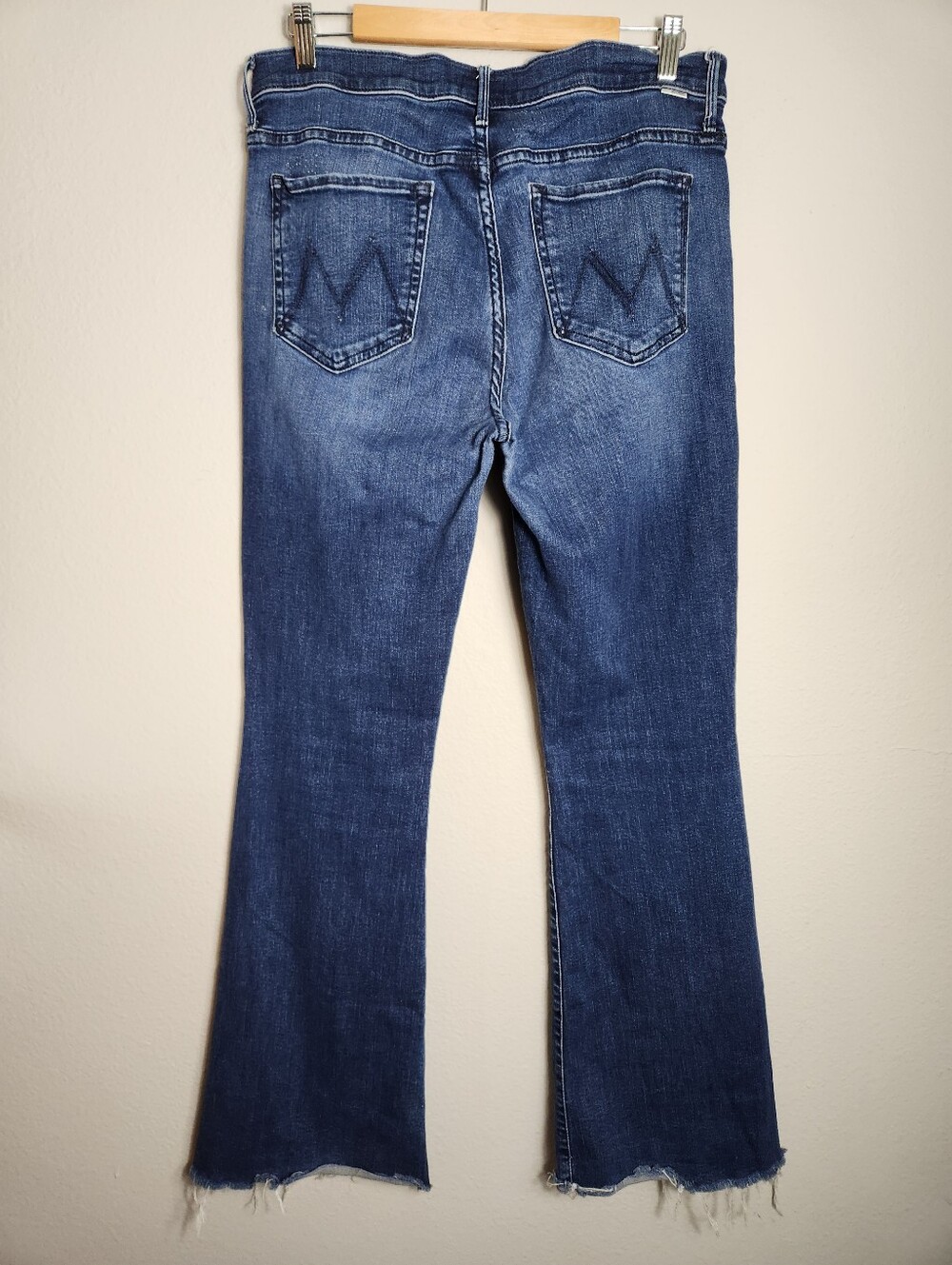 Mother Womens |32| The Weekender Fray Jeans in Color-Mint Condition (Dark Wash) - Picture 8 of 14
